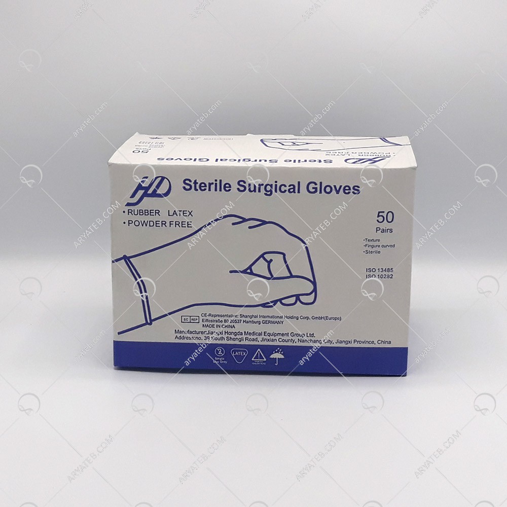 دستکش جراحی لاتکس اچ دی