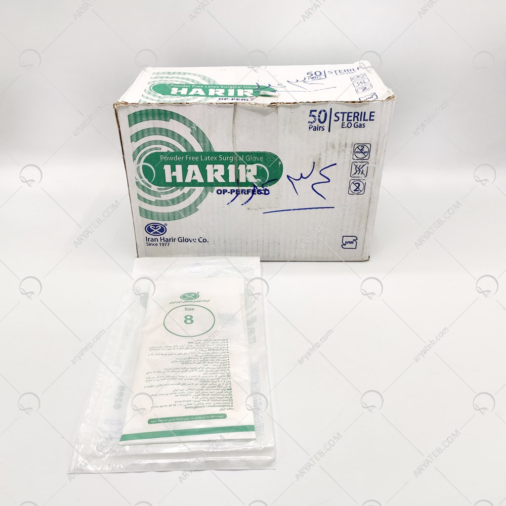 دستکش جراحی لاتکس حریر