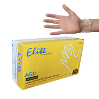 دستکش لاتکس بدون پودر الیت